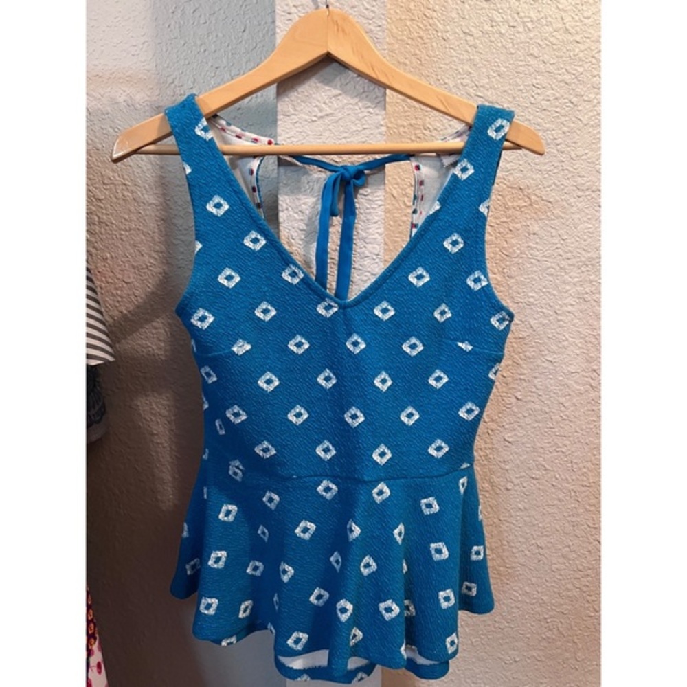 Anthropologie Postmark Blue Top